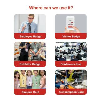 전자 종이 디스플레이가 있는 무전력 전자 배지