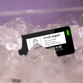 2.13인치 다국어 냉동고 디지털 선반 라벨 방수