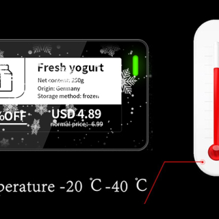 2.13인치 다국어 냉동고 디지털 선반 라벨 방수